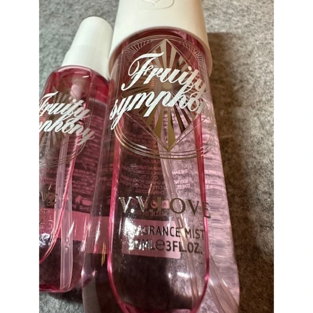 V.V. Love Fruity Symphony Fragrance Mist Set 90ml and 40ml Pink Body Spray Duo
